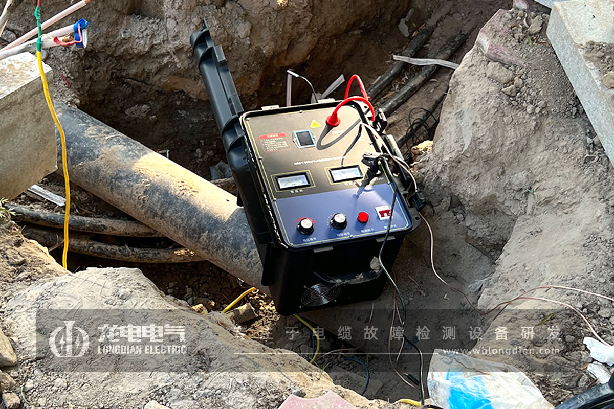 電纜故障檢測現場